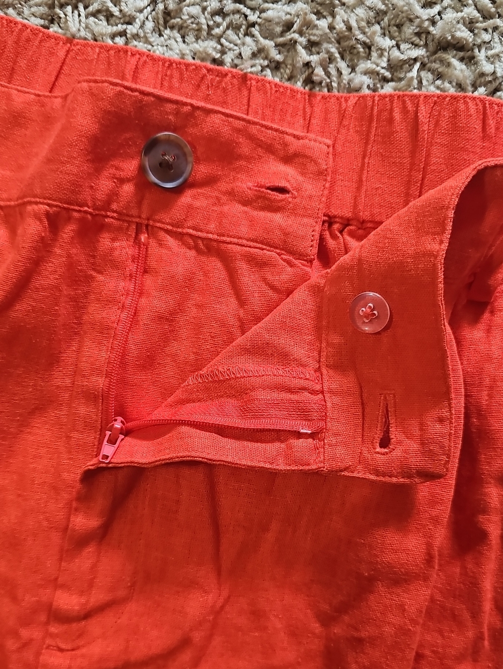 NWT A New Day Skirt Linen Blend Flowy 2X Red - Picture 4 of 6